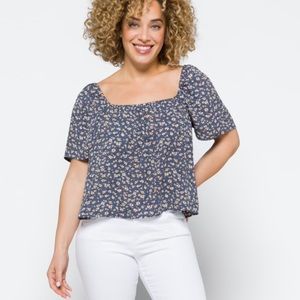 Nine Britton Serena Square Neck Blouse